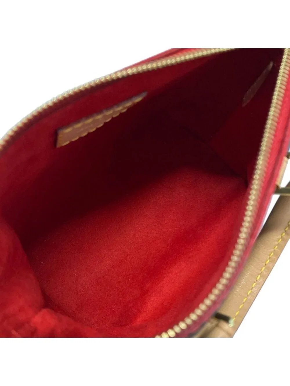 Louis Vuitton Shoulder Bag Monogram Nano Pallas Cerise Leather